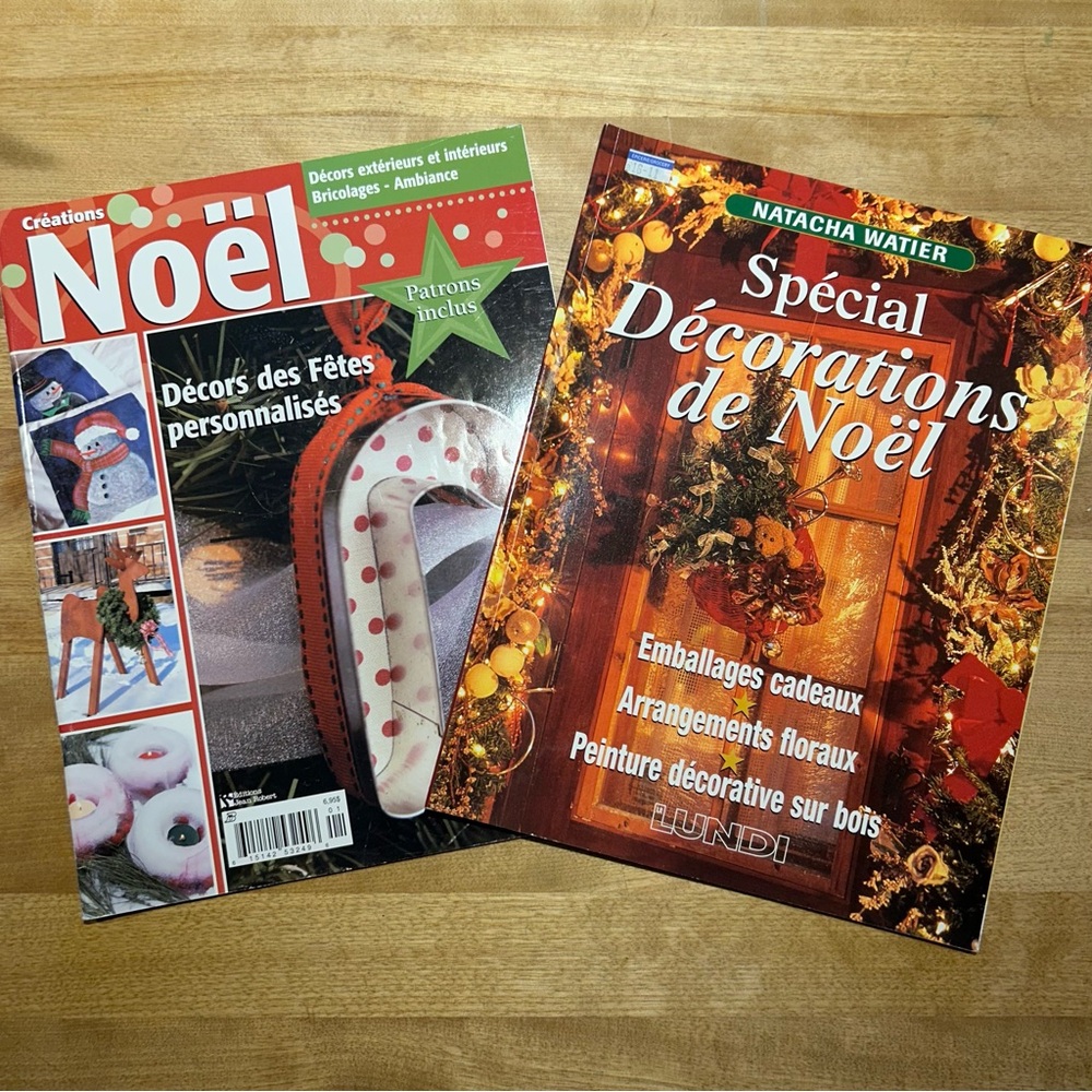 💥  2 for 12 or 4 for 20 💥 Lot of 2 Christmas Decorations Magazines